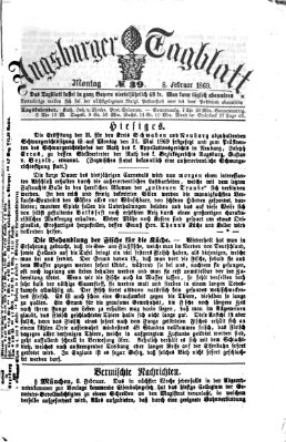 Augsburger Tagblatt Montag 8. Februar 1869