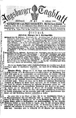 Augsburger Tagblatt Mittwoch 10. Februar 1869