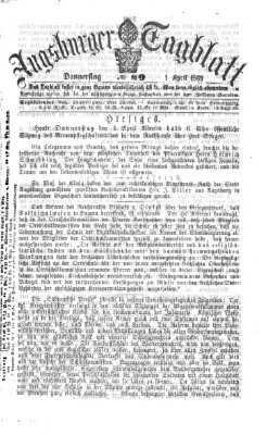 Augsburger Tagblatt Donnerstag 1. April 1869