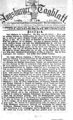 Augsburger Tagblatt Samstag 1. Mai 1869