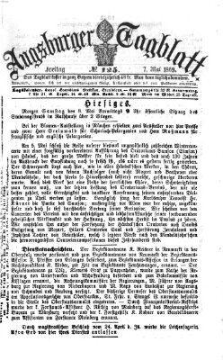 Augsburger Tagblatt Freitag 7. Mai 1869