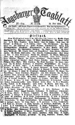 Augsburger Tagblatt Montag 10. Mai 1869