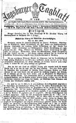 Augsburger Tagblatt Freitag 14. Mai 1869