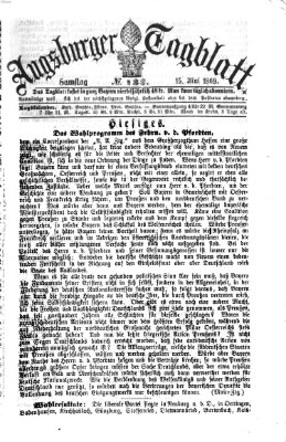 Augsburger Tagblatt Samstag 15. Mai 1869