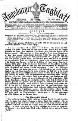 Augsburger Tagblatt Mittwoch 19. Mai 1869