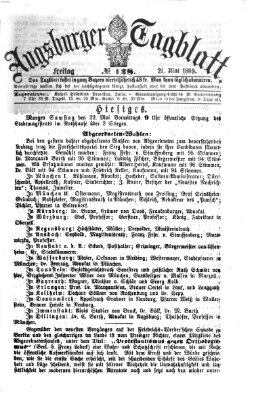 Augsburger Tagblatt Freitag 21. Mai 1869