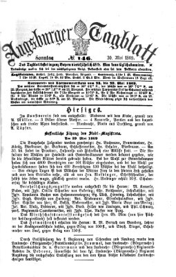 Augsburger Tagblatt Sonntag 30. Mai 1869