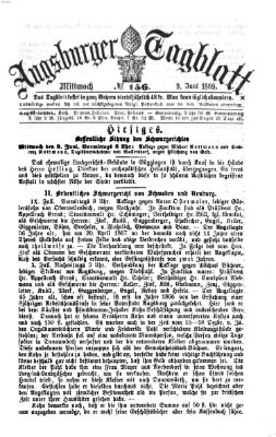 Augsburger Tagblatt Mittwoch 9. Juni 1869