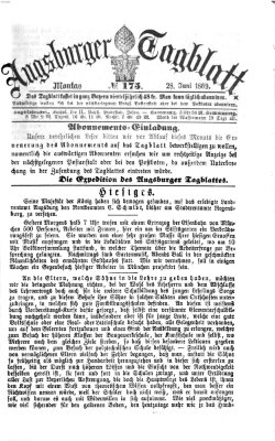 Augsburger Tagblatt Montag 28. Juni 1869