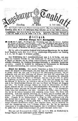 Augsburger Tagblatt Dienstag 6. Juli 1869