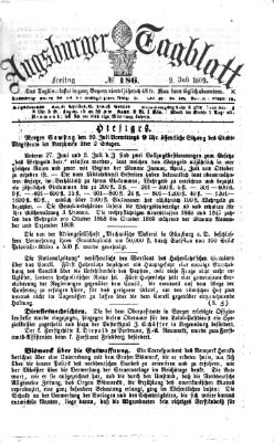 Augsburger Tagblatt Freitag 9. Juli 1869