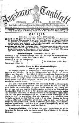 Augsburger Tagblatt Mittwoch 21. Juli 1869