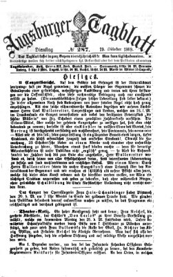 Augsburger Tagblatt Dienstag 19. Oktober 1869