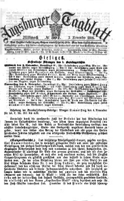 Augsburger Tagblatt Mittwoch 3. November 1869