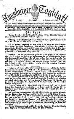 Augsburger Tagblatt Freitag 5. November 1869