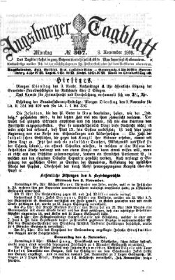 Augsburger Tagblatt Montag 8. November 1869