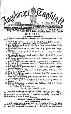 Augsburger Tagblatt Sonntag 6. Februar 1870