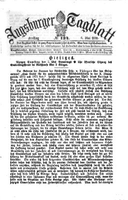 Augsburger Tagblatt Freitag 6. Mai 1870