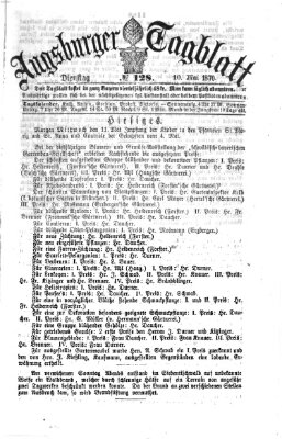 Augsburger Tagblatt Dienstag 10. Mai 1870