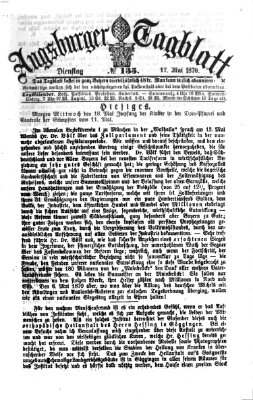 Augsburger Tagblatt Dienstag 17. Mai 1870