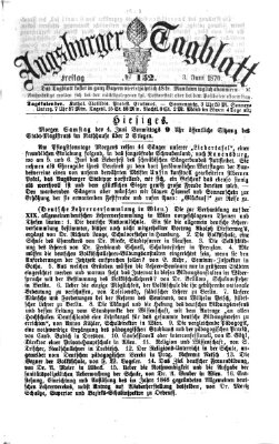 Augsburger Tagblatt Freitag 3. Juni 1870