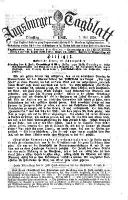 Augsburger Tagblatt Dienstag 5. Juli 1870