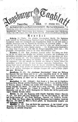 Augsburger Tagblatt Donnerstag 13. Oktober 1870