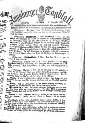 Augsburger Tagblatt Dienstag 8. November 1870