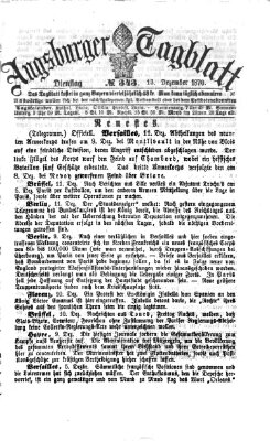 Augsburger Tagblatt Dienstag 13. Dezember 1870