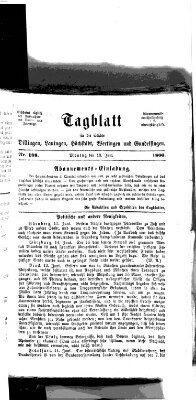 Tagblatt für die Städte Dillingen, Lauingen, Höchstädt, Wertingen und Gundelfingen Montag 18. Juni 1866