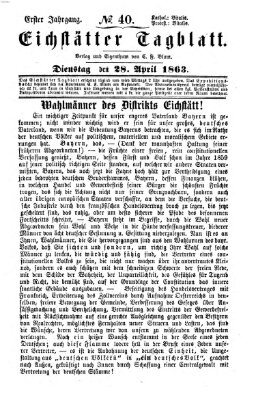 Eichstätter Tagblatt Dienstag 28. April 1863