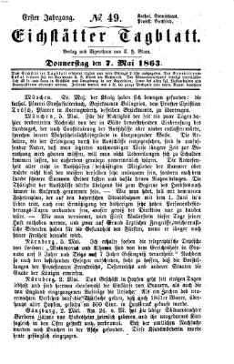 Eichstätter Tagblatt Donnerstag 7. Mai 1863