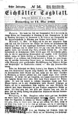 Eichstätter Tagblatt Donnerstag 14. Mai 1863