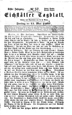 Eichstätter Tagblatt Freitag 15. Mai 1863