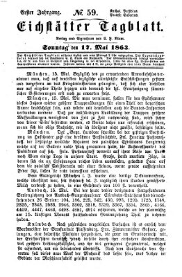 Eichstätter Tagblatt Sonntag 17. Mai 1863