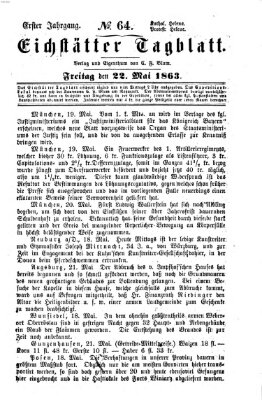 Eichstätter Tagblatt Freitag 22. Mai 1863