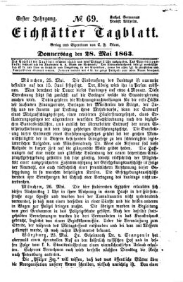 Eichstätter Tagblatt Donnerstag 28. Mai 1863