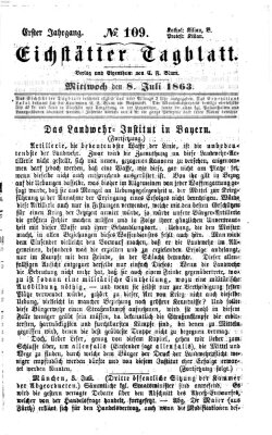 Eichstätter Tagblatt Mittwoch 8. Juli 1863