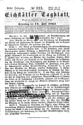 Eichstätter Tagblatt Sonntag 12. Juli 1863