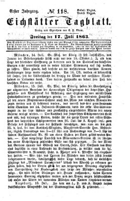 Eichstätter Tagblatt Freitag 17. Juli 1863