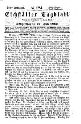 Eichstätter Tagblatt Donnerstag 23. Juli 1863