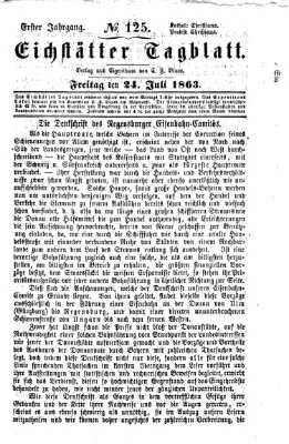 Eichstätter Tagblatt Freitag 24. Juli 1863