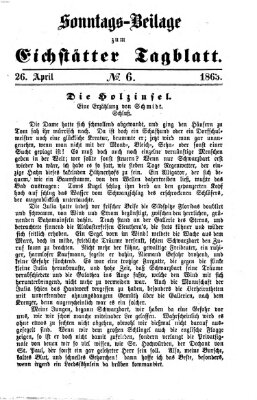 Eichstätter Tagblatt Sonntag 26. April 1863