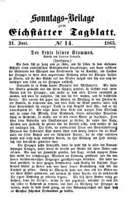 Eichstätter Tagblatt Sonntag 21. Juni 1863