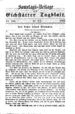 Eichstätter Tagblatt Sonntag 12. Juli 1863