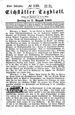 Eichstätter Tagblatt Freitag 7. August 1863