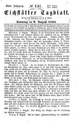 Eichstätter Tagblatt Sonntag 9. August 1863