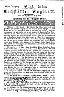 Eichstätter Tagblatt Dienstag 11. August 1863