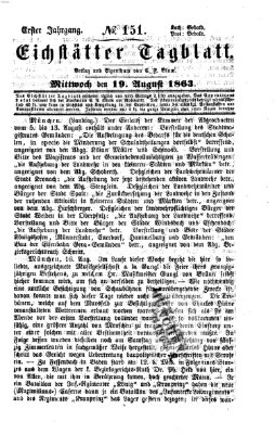 Eichstätter Tagblatt Mittwoch 19. August 1863