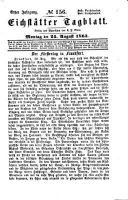 Eichstätter Tagblatt Montag 24. August 1863